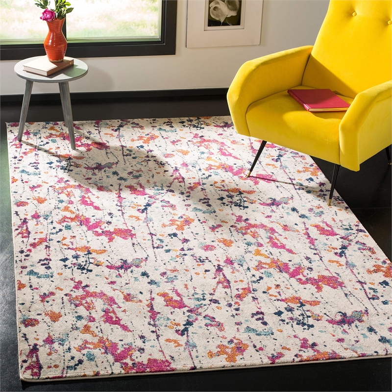 Safavieh Evoke 9' x 12' Rug in Ivory and Red