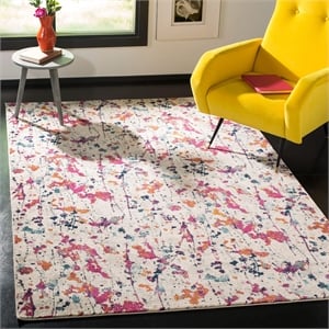 Safavieh Evoke 9' x 12' Rug in Ivory and Red