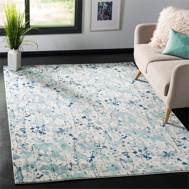 Safavieh Evoke 9' x 12' Rug in Ivory and Red