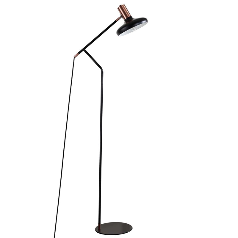 Safavieh Amia Floor Lamp in Copper and Black