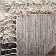Safavieh Kenya 9' x 12' Hand Knotted Shag Wool Rug in Ivory