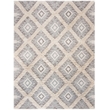 Safavieh Kenya 6' x 9' Hand Woven Shag Wool Rug in Gray and Ivory