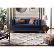 Safavieh Kenya 9' x 12' Hand Woven Shag Wool Rug in Gray and Ivory