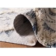 Safavieh Kenya 6' x 9' Hand Woven Shag Wool Rug in Silver and Ivory