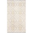 Safavieh Kenya 5' x 8' Hand Knotted Shag Wool Rug in Ivory and Gold