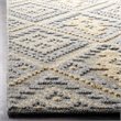 Safavieh Kenya 5' x 8' Hand Knotted Shag Wool Rug in Gray and Gold