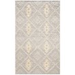 Safavieh Kenya 5' x 8' Hand Knotted Shag Wool Rug in Gray and Gold