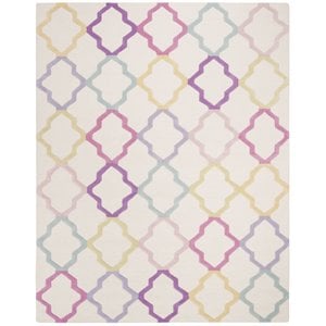 Safavieh 8' x 10' Hand Tufted Wool Rug in Ivory