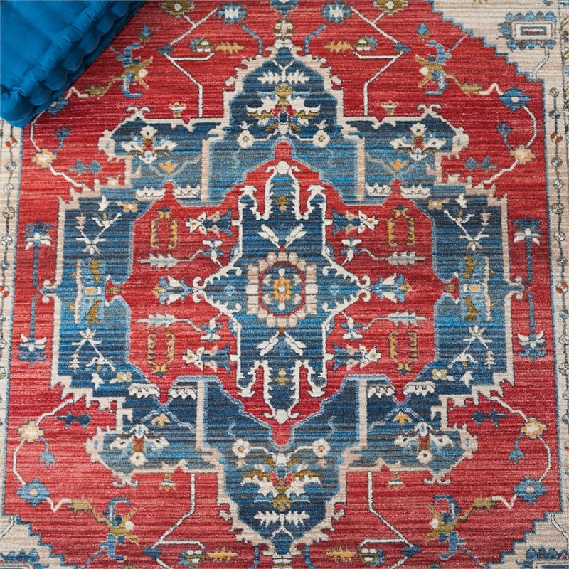 Safavieh Vintage 8' x 10' Rug in Red and Blue