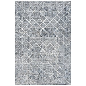 Safavieh Abstract 4' x 6' Hand Tufted Wool Rug in Blue