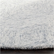 Safavieh Abstract 6' Round Hand Tufted Wool Rug in Gray