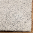 Safavieh Abstract 6' Square Hand Tufted Wool Rug in Gray