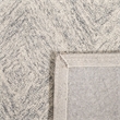 Safavieh Abstract 6' Square Hand Tufted Wool Rug in Gray