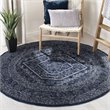 Safavieh Adirondack 8' Round Rug in Navy and Ivory