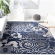 Safavieh Adirondack 6' Round Rug in Navy and Silver