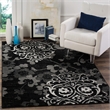 Safavieh Adirondack 6' Round Rug in Navy and Silver