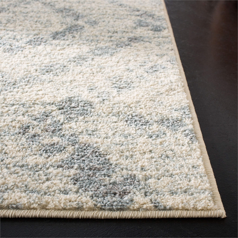 Safavieh Adirondack 8' Round Rug in Ivory and Light Blue