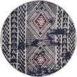 Safavieh Adirondack 6' Round Rug in Navy and Light Gray