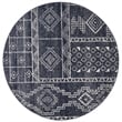 Safavieh Adirondack 6' Round Rug in Navy and White