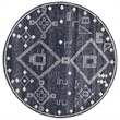 Safavieh Adirondack 6' Round Rug in Navy and White