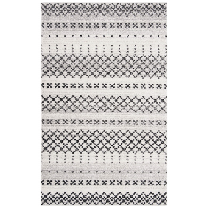 Safavieh Adirondack 6' x 9' Rug in Black and Ivory
