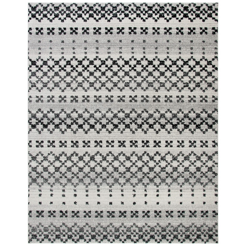 Safavieh Adirondack 9' x 12' Rug in Black and Ivory