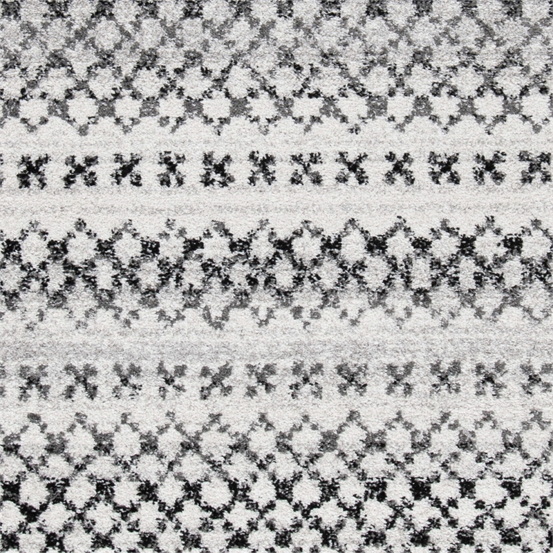 Safavieh Adirondack 9' x 12' Rug in Black and Ivory