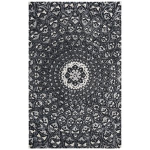 Safavieh Allure 4' x 6' Hand Tufted Wool Rug in Ivory and Black