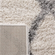 Safavieh Berber 2' x 8' Shag Runner Rug in Ivory and Gray