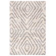 Safavieh Berber 4' x 6' Shag Rug in Ivory and Gray