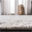 Safavieh Berber 4' x 6' Shag Rug in Ivory and Gray