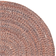 Safavieh Braided 6' Round Hand Woven Rug in Terracotta and Ivory