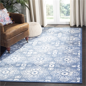 Safavieh Brentwood 4' x 6' Rug in Navy and Ivory