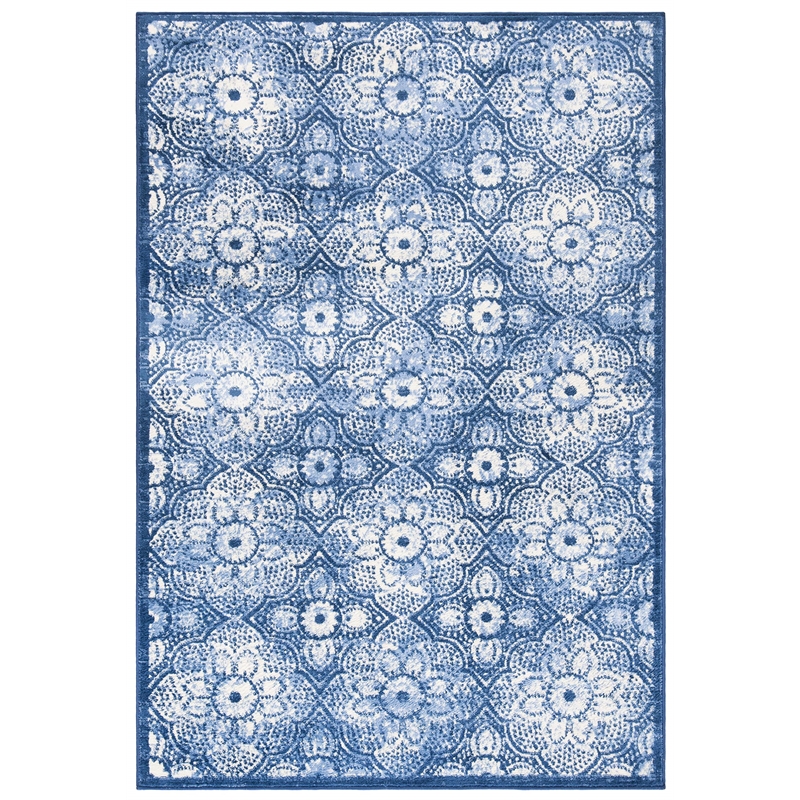 Safavieh Brentwood 4' x 6' Rug in Navy and Ivory