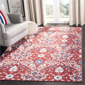 Safavieh Brentwood 4' x 6' Rug in Red and Ivory