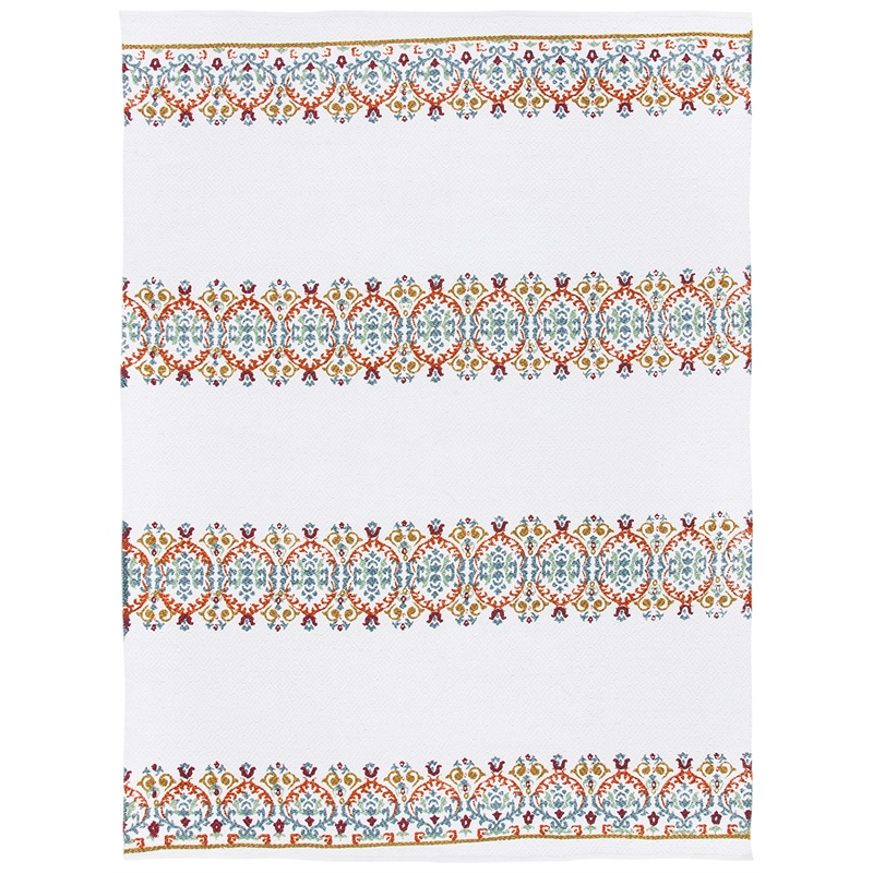 Safavieh Cedar Brook 8' x 10' Hand Loomed Rug in Ivory and Orange
