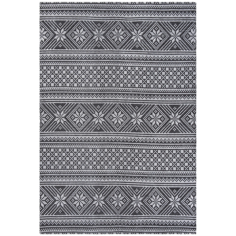 Safavieh Cedar Brook 5' x 8' Hand Loomed Rug in Black and Ivory