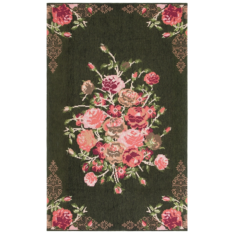 Safavieh Classic Vintage 8' x 10' Rug in Black and Red