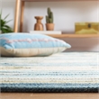 Safavieh Cotton Kilim 8' x 10' Hand Loomed Rug in Gray and Olive