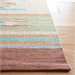Safavieh Cotton Kilim 5' x 8' Hand Loomed Rug in Aqua and Ivory