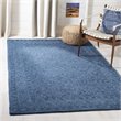 Safavieh Dip Dye 3' x 5' Hand Tufted Wool Rug in Navy Blue