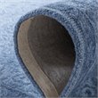 Safavieh Dip Dye 7' Square Hand Tufted Wool Rug in Navy Blue