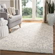 Safavieh Dip Dye 3' x 5' Hand Tufted Wool Rug in Light Blue and Ivory