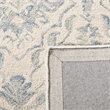 Safavieh Dip Dye 3' x 5' Hand Tufted Wool Rug in Light Blue and Ivory