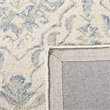 Safavieh Dip Dye 4' x 6' Hand Tufted Wool Rug in Light Blue and Ivory