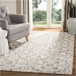 Safavieh Dip Dye 4' x 6' Hand Tufted Wool Rug in Gray and Ivory