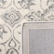 Safavieh Dip Dye 4' x 6' Hand Tufted Wool Rug in Gray and Ivory