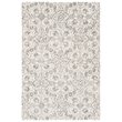 Safavieh Dip Dye 4' x 6' Hand Tufted Wool Rug in Gray and Ivory