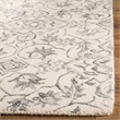 Safavieh Dip Dye 5' x 8' Hand Tufted Wool Rug in Gray and Ivory