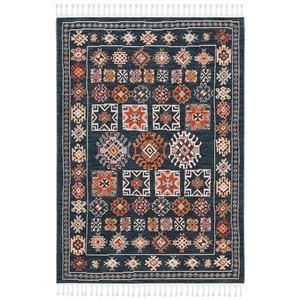 Safavieh Farmhouse 3' x 5' Rug in Navy and Orange